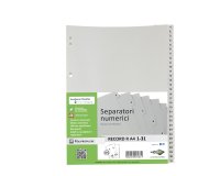 Separatore numerico 1/31 Record R - PPL - 21 x 29,7 cm - A4 - grigio - Sei Rota