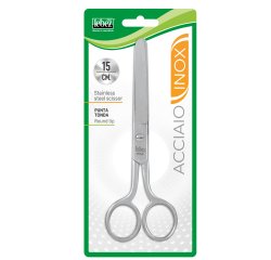 Forbice 056 - punta tonda - 15 cm - acciaio inox - Lebez