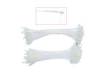 Fili manuali di sicurezza - 12,5 cm - trasparente - Lebez - conf. 1000 pezzi