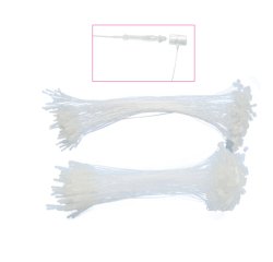 Fili manuali di sicurezza - 12,5 cm - trasparente - Lebez - conf. 1000 pezzi