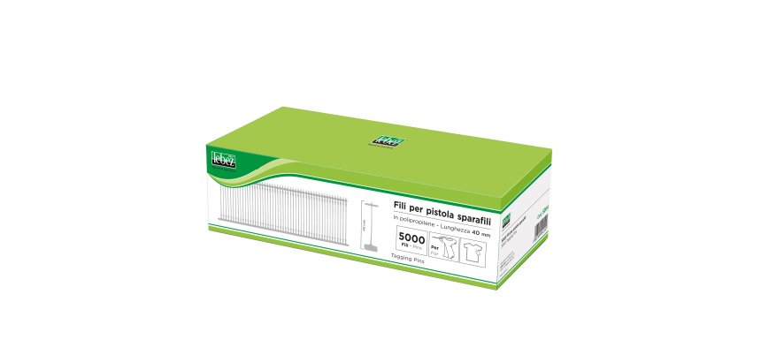 Fili per sparafili Lebez 5260 - 4 cm - trasparente - Lebez - conf. 5000 pezzi