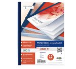 Portalistini personalizzabile Uno TI - 22 x 30 cm - 12 buste - blu - Sei Rota