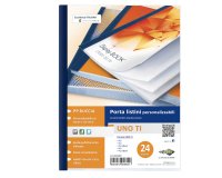 Portalistini personalizzabile Uno TI - 22 x 30 cm - 24 buste - blu - Sei Rota