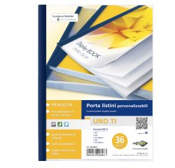 Portalistini personalizzabile Uno TI - 22 x 30 cm - 36 buste - blu - Sei Rota
