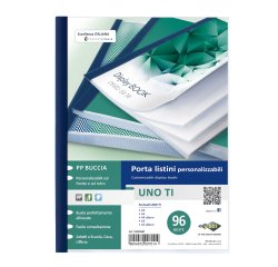 Portalistini personalizzabile Uno TI - 22 x 30 cm - 96 buste - blu - Sei Rota