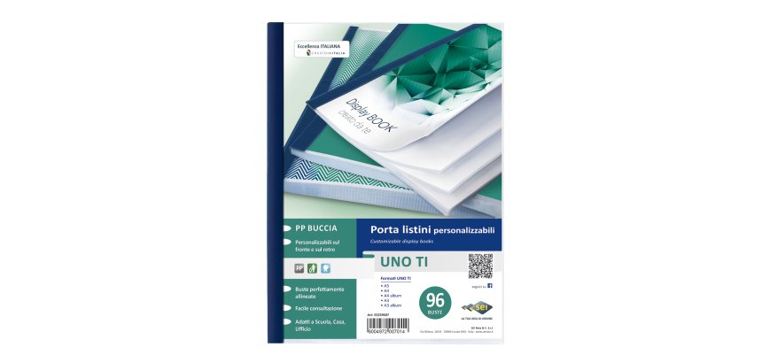 Portalistini personalizzabile Uno TI - 22 x 30 cm - 96 buste - blu - Sei Rota