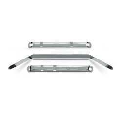 Pressini fermafogli - metallo - 12 x 80 mm - Lebez - conf. 50 pezzi