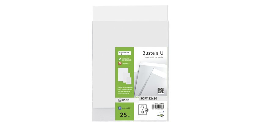 Buste a sacco Soft - PPL - 22 x 30 cm - liscio - trasparente - Sei Rota - conf. 25 pezzi