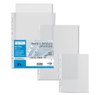 Buste forate Ercole - PVC liscio - 23 x 33 cm - trasparente - Sei Rota - conf. 25 pezzi