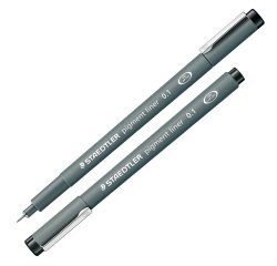 Pennarello Pigment Liner 308 - nero - 0,1 mm - Staedtler