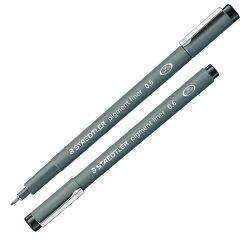 Pennarello Pigment Liner 308 - nero - 0,6 mm - Staedtler