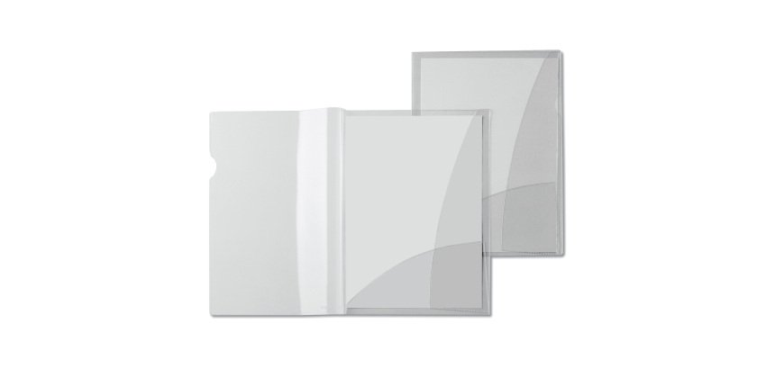 Cartella con doppia tasca Capri 69/2 - A4 - PVC - trasparente liscio - Sei Rota - conf. 5 pezzi