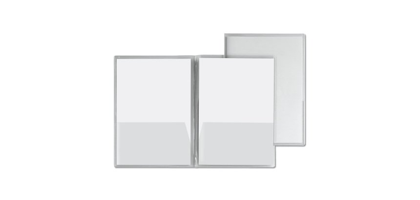 Cartella con doppia tasca Capri 69/T2 - A4 - PVC - trasparente liscio - Sei Rota - conf. 5 pezzi