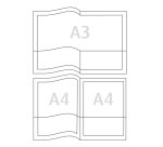 Cartella con doppia tasca Capri 69/T2 - A4 - PVC - trasparente liscio - Sei Rota - conf. 5 pezzi