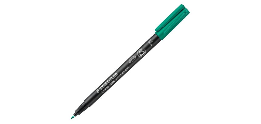 Pennarello Lumocolor Permanent 318 - punta 0,6 mm - verde - Staedtler