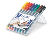 Pennarello Astucci Lumocolor Permanent 318 - punta 0,6 mm - colori assortiti - Staedtler