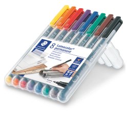 Pennarello Astucci Lumocolor Permanent 318 - punta 0,6 mm - colori assortiti - Staedtler