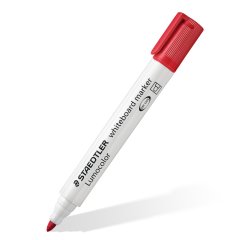 Pennarelli Lumocolor whiteboard 351 - punta tonda - tratto 2 mm - rosso - Staedtler