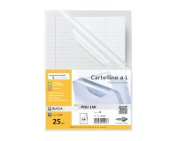 Cartelline a L Poli 150 - PPL - buccia - 21 x 29,7 cm - trasparente - Sei Rota - conf. 25 pezzi