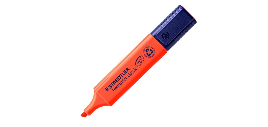 Evidenziatore - Textsurfer Classic - punta a scalpello - tratto1 - 5 mm - rosso - Staedtler