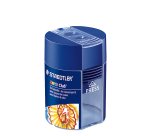 Temperamatite Noris - con contenitore - 2 fori - foro Ø 8,2 - 10,2 mm - blu - Staedtler