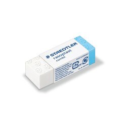 Gomma Combi Rasoplast - 43 x19 x13 mm -  bianca e blu - Staedtler - conf. 30 pezzi