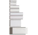 Portaetichette adesivo Ies A2 - 32 x 88 mm - grigio - Sei Rota - conf. 8 pezzi