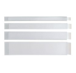 Portaetichette adesivo Ies L40 - 40 x 300 mm - grigio - Sei Rota - conf. 10 pezzi