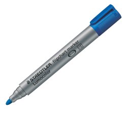 Marcatore Lumocolor Flipchart 356 - a base d'acqua - punta tonda 2 mm - blu - Staedtler