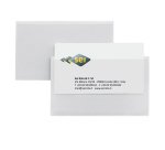 Portabiglietti da visita Eticard T -  autoadesivi - PVC - 5,5 x 9 cm - trasparente - Sei Rota - conf. 10 pezzi