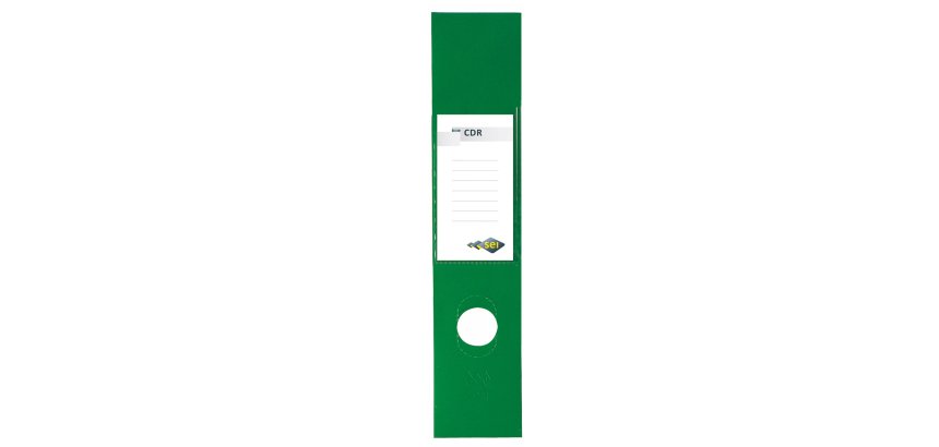 Copridorso CDR - PVC adesivo - 7 x 34,5 cm - verde - Sei Rota - conf. 10 pezzi