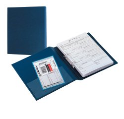 Raccoglitore Sanremo 2000 - 2 anelli a D 40 mm - dorso 5,5 cm - 22 x 30 cm - blu - Sei Rota