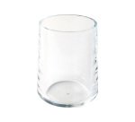 Portapenne a bicchiere - 7 x 10 cm - acrilico - trasparente - Lebez