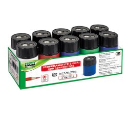 Temperamatite - 2 fori - con contenitore - Lebez