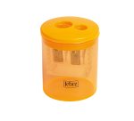 Temperamatite - 2 fori - con contenitore - Lebez