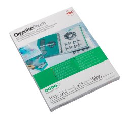 Pouches - A4 - 216 x 303 mm - 2 x 75 micron - GBC - conf. 100 pezzi