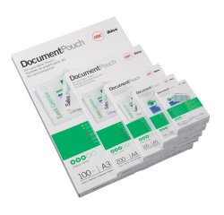 GBC Document Laminating Pouches A6 2x125 Micron Gloss (100)
