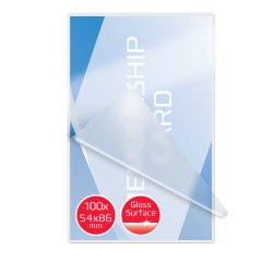 Pouches per plastificazione - credit card - 54 x 86 mm - 2 x 250 micron - GBC - conf. 100 pezzi