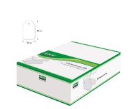 Etichette con filo A389 - 18 x 29 mm - bianco - Lebez - conf. 1000 pezzi