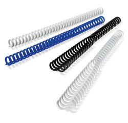 Dorsi ClickBind - riapribili - 12 mm - bianco - Ibico - conf. 50 pezzi