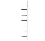 Pettini SureBind per rilegatura - 10 denti - 75 mm - nero - GBC - conf. 100 pezzi