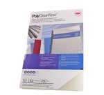Copertine PolyClear View - A4 - 300 micron - PPL - neutro trasparente opaco - GBC - conf. 100 pezzi