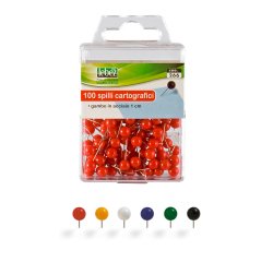 Spilli cartografici a sfera - rosso - Lebez - scatola 100 pezzi