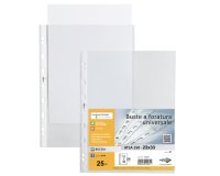 Buste forate Atla - pesante - buccia - 23 x 33 cm - trasparente - Sei Rota - conf. 25 pezzi