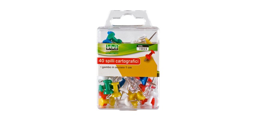 Spilli cartografici a clessidra - colori assortiti - Lebez - conf. 40 pezzi
