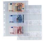 Buste forate Atla 6S - porta banconote/scontrini - 6 spazi - PP - 21 x 29,7 cm - liscio - Sei Rota - conf. 10 pezzi