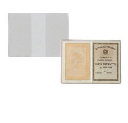 Porta carta identità - PVC - 15,5 x 11 cm - trasparente - Sei Rota - conf. 100 pezzi