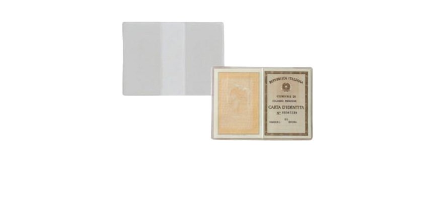 Porta carta identità - PVC - 15,5 x 11 cm - trasparente - Sei Rota - conf. 100 pezzi