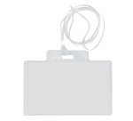 Portanome Pass 3EC - con cordoncino trasparente - 9,5 x 6 cm - PVC - Sei Rota - conf. 100 pezzi