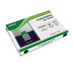 Cuscinetto per timbri - 12,5 x 8,5 cm - blu - Lebez